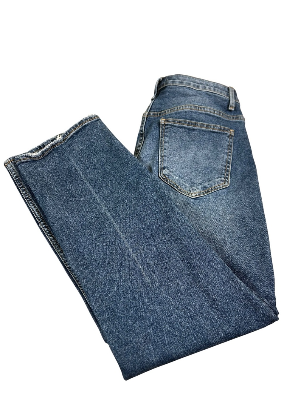 DRIFTWOOD Stella High Rise Straight Leg Ankle Jeans Medium Wash Size 28 - Picture 1 of 13